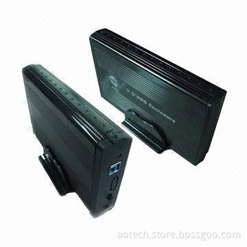 USB/3.5 SATA Hard Drive Enclosure, Made of Aluminum